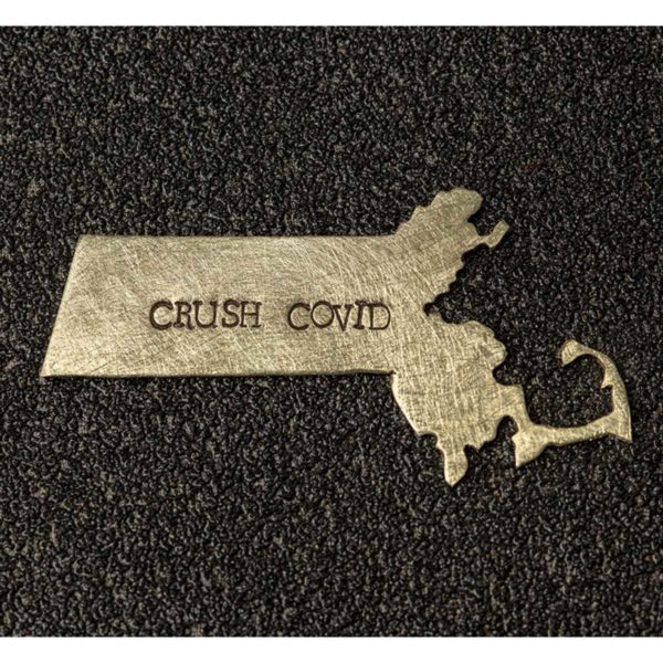 Crush Covid Pin (Massachussets)